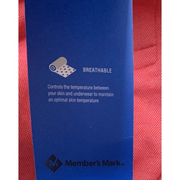 MEMBER'S MARK 2XL Polo Mens Coral Short Sleeve Shirt XXL NEW Golf Work Casual - Picture 7 of 10